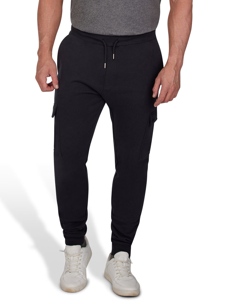 Cuffed Cargo Jogger - Black – Raging Bull Clothing