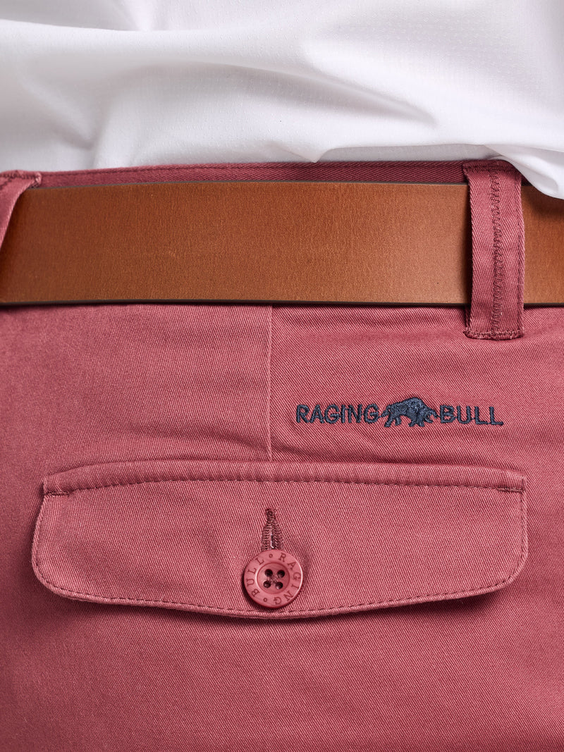 Classic Chino Trouser - Berry