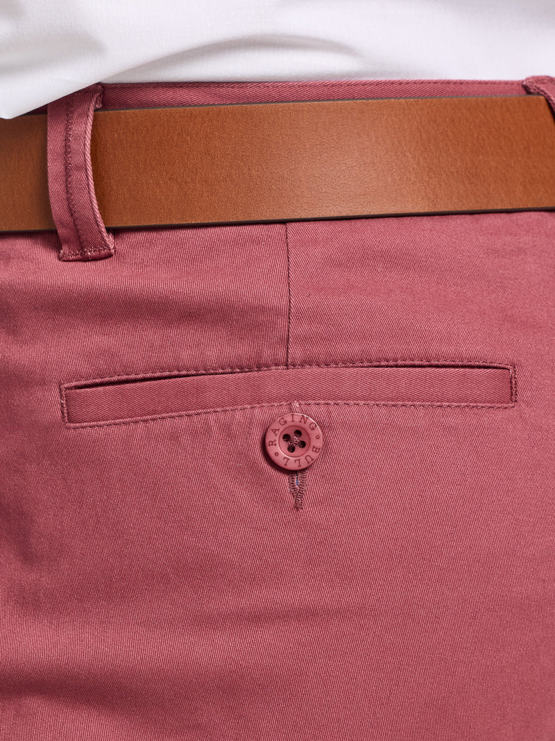 Classic Chino Trouser - Berry