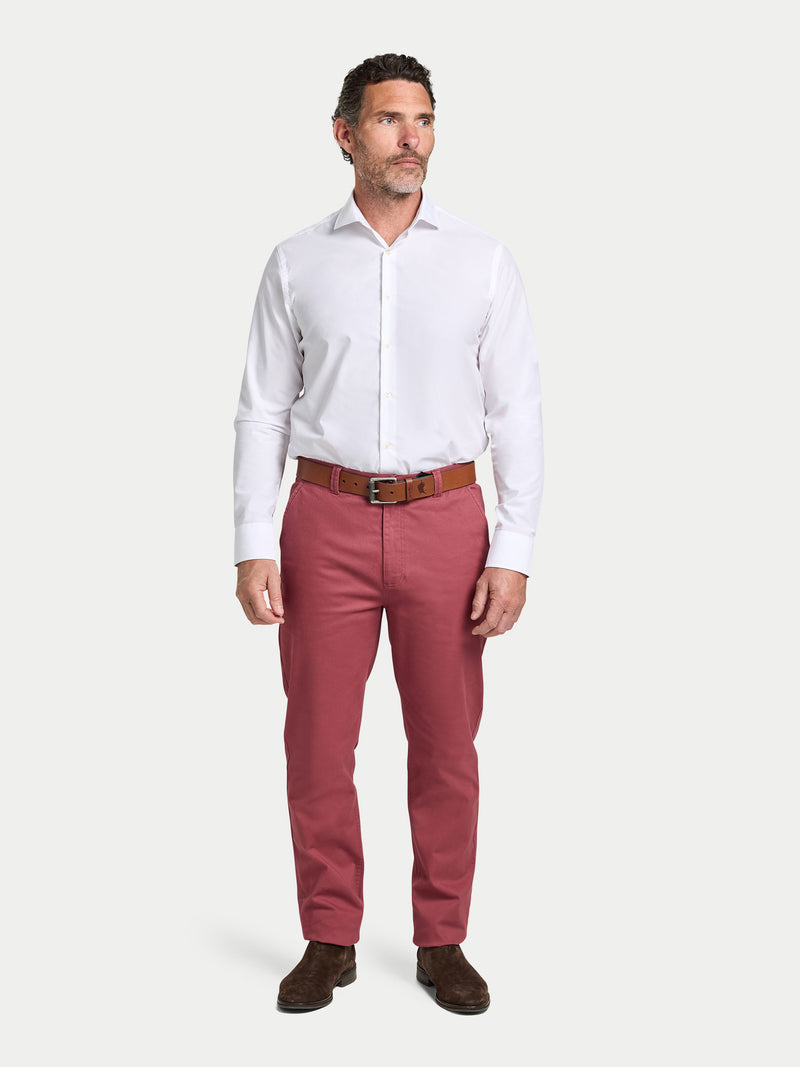 Classic Chino Trouser - Berry