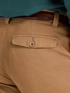 Tapered Chino Trousers - Brown