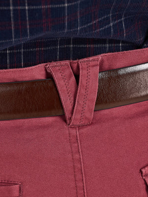 Classic Chino Trouser - Berry