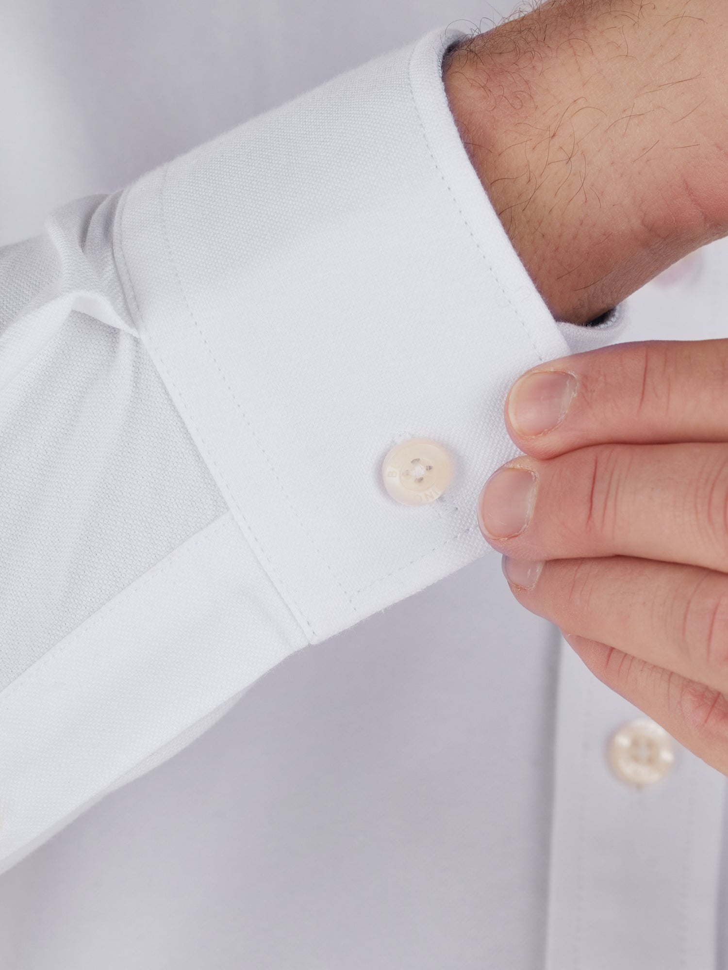 Classic Long Sleeve Oxford Shirt White Raging Bull Clothing