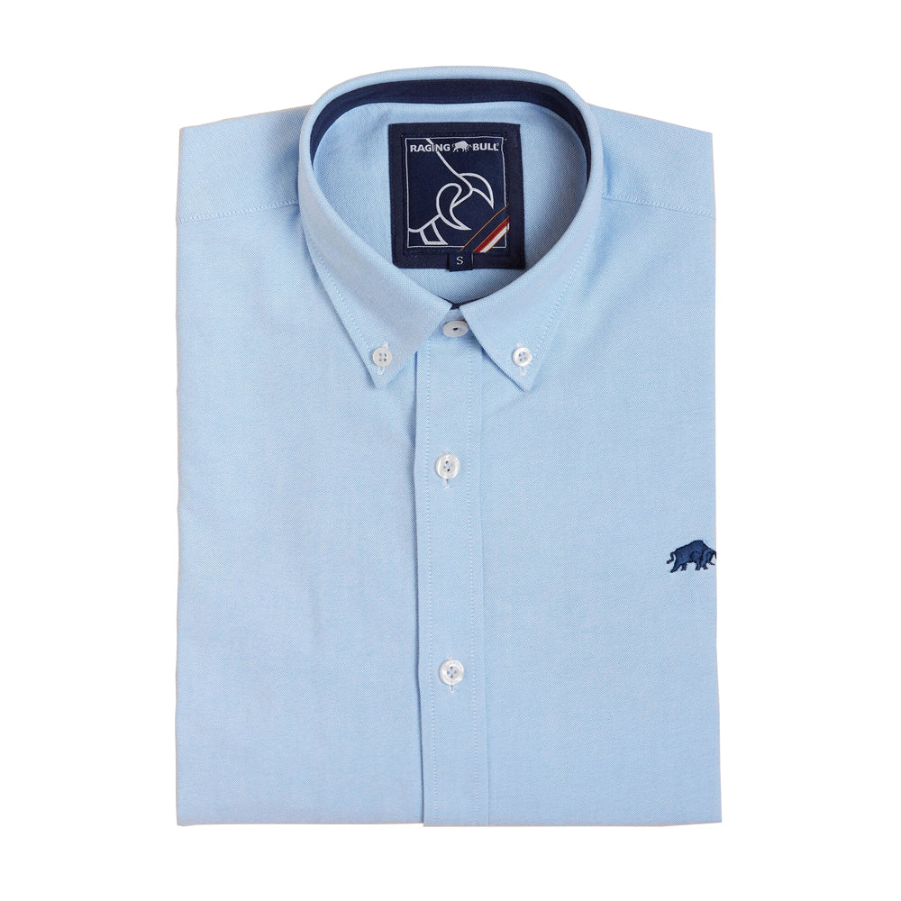 Classic Long Sleeve Oxford Shirt - Sky Blue