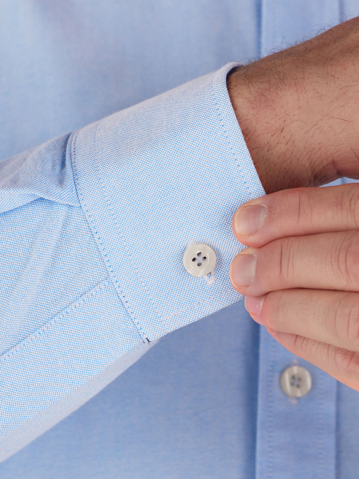 Classic Long Sleeve Oxford Shirt - Sky Blue