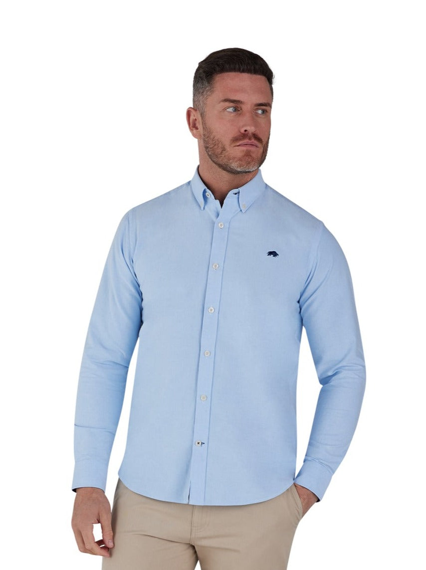 Classic Long Sleeve Oxford Shirt - Sky Blue