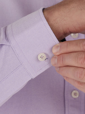 Classic Long Sleeve Oxford Shirt - Purple