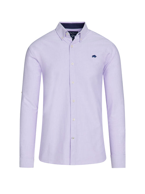 Classic Long Sleeve Oxford Shirt - Purple
