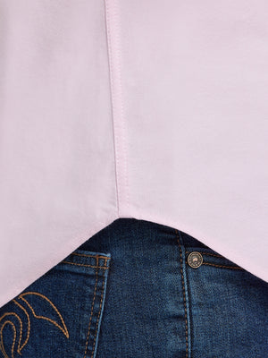 Short Sleeve Lightweight Oxford Shirt - Pink