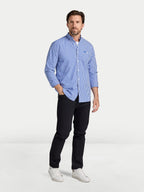 Classic Gingham Shirt - Long Sleeve - Navy