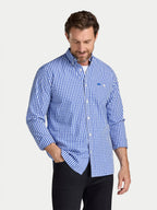 Classic Gingham Shirt - Long Sleeve - Navy