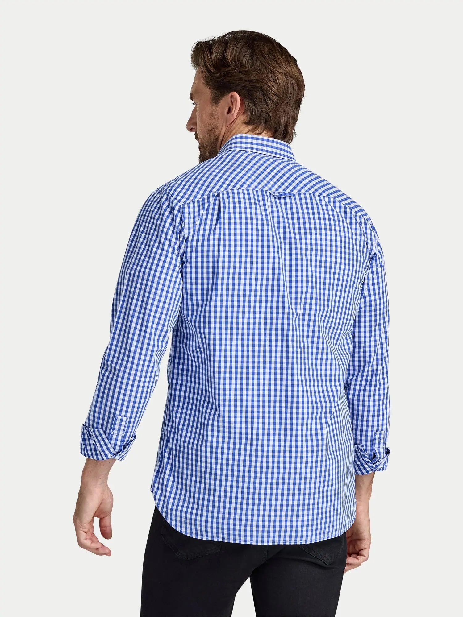 Classic Gingham Shirt - Long Sleeve - Navy