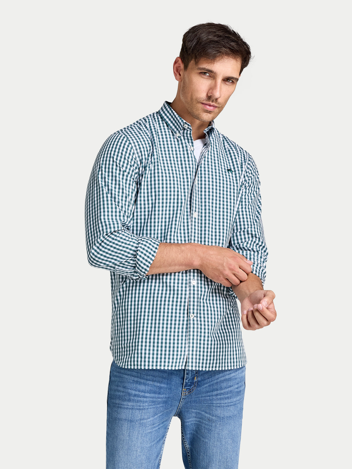 Long Sleeve Classic Gingham Shirt - Forest