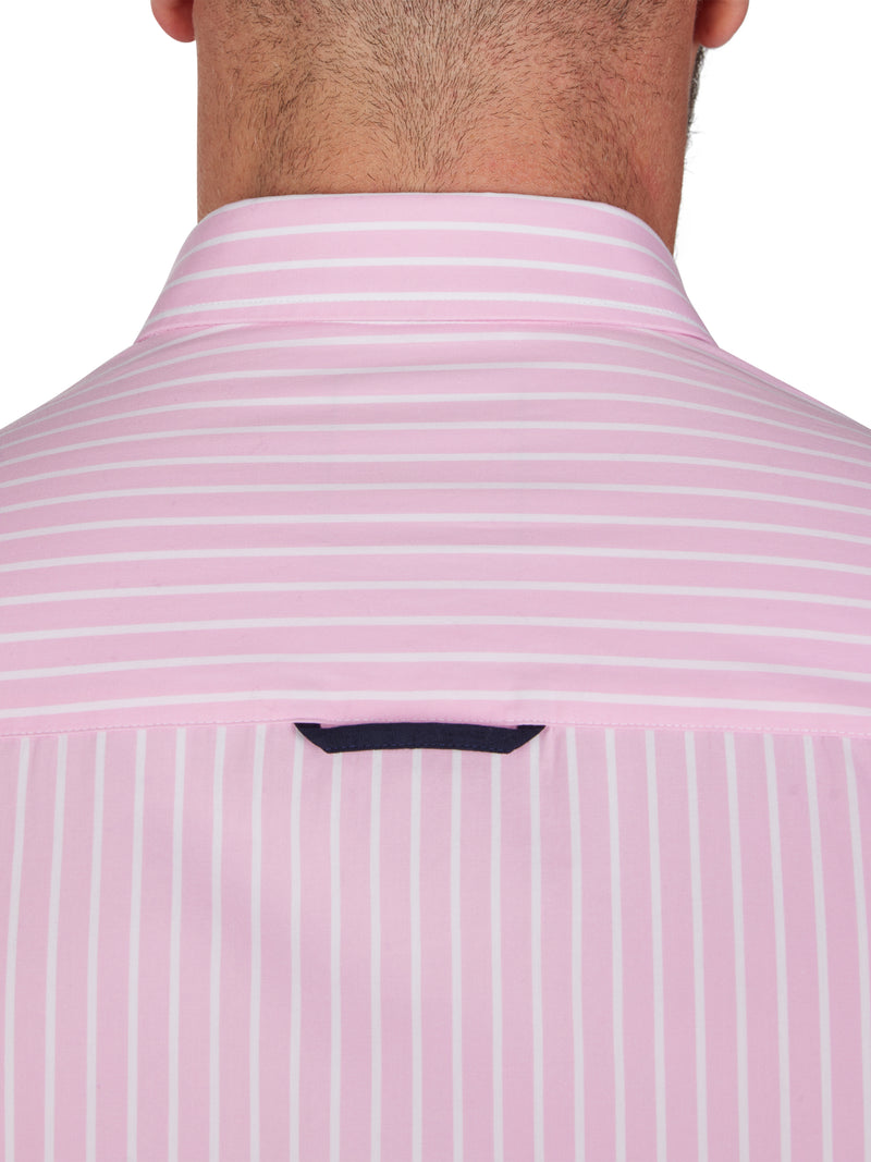 Classic Long Sleeve Stripe Shirt - Pink