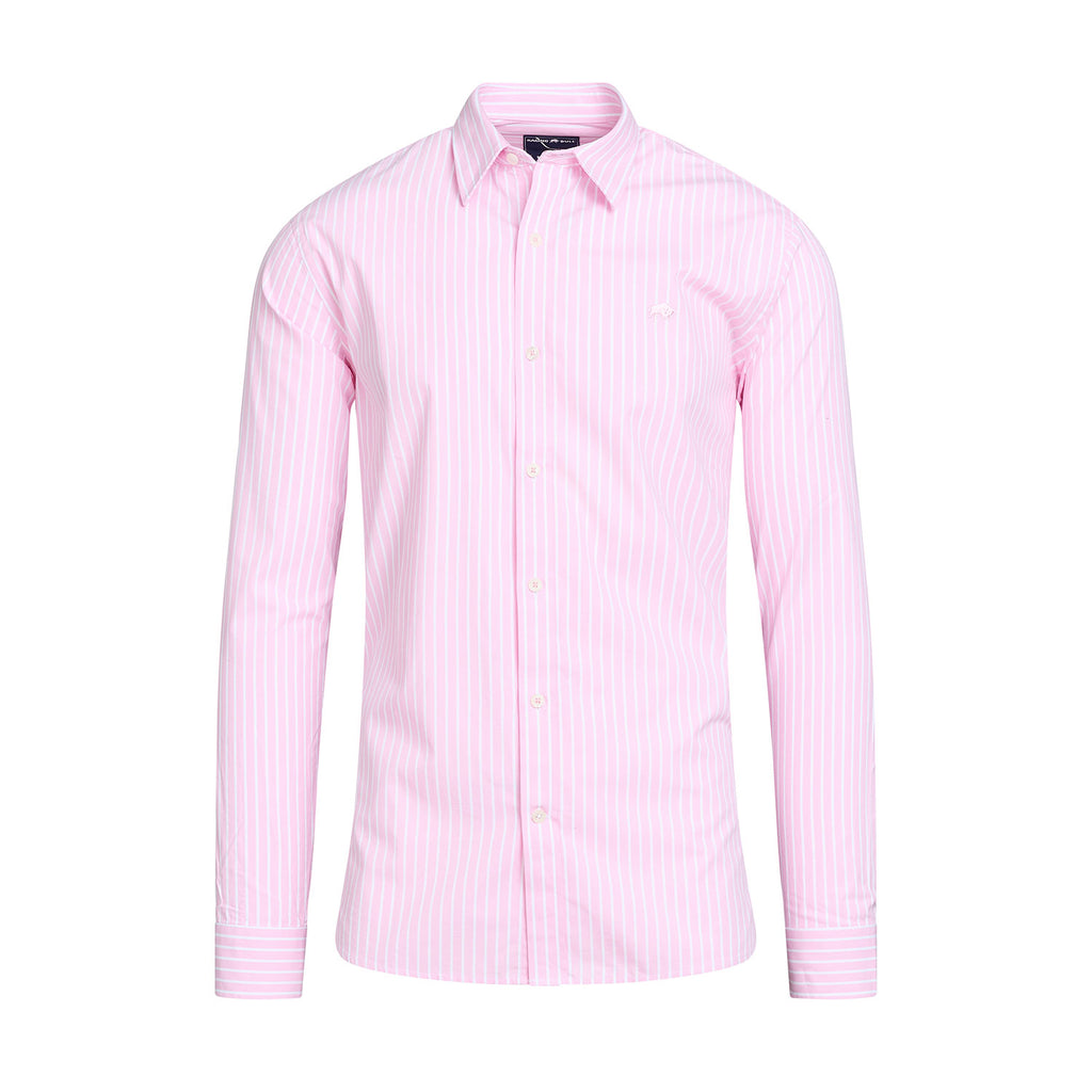 Long Sleeve Classic Stripe Shirt - Pink