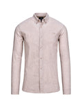 Long Sleeve Linen Shirt - Tan