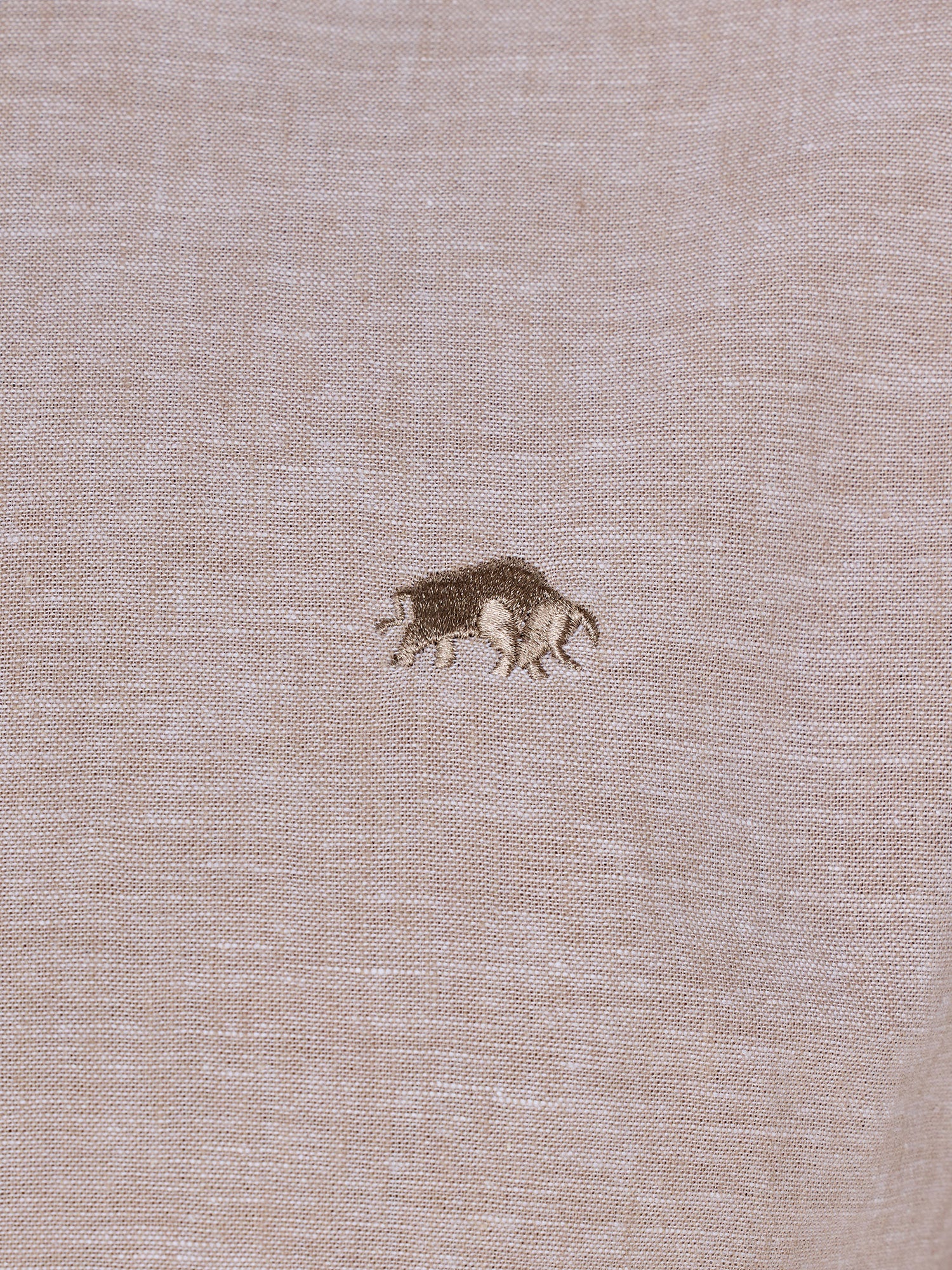 Long Sleeve Linen Shirt - Tan