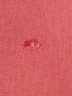 Classic Long Sleeve Linen Shirt - Coral Clearance