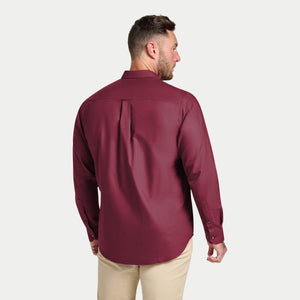 Long Sleeve Classic Oxford Shirt - Berry