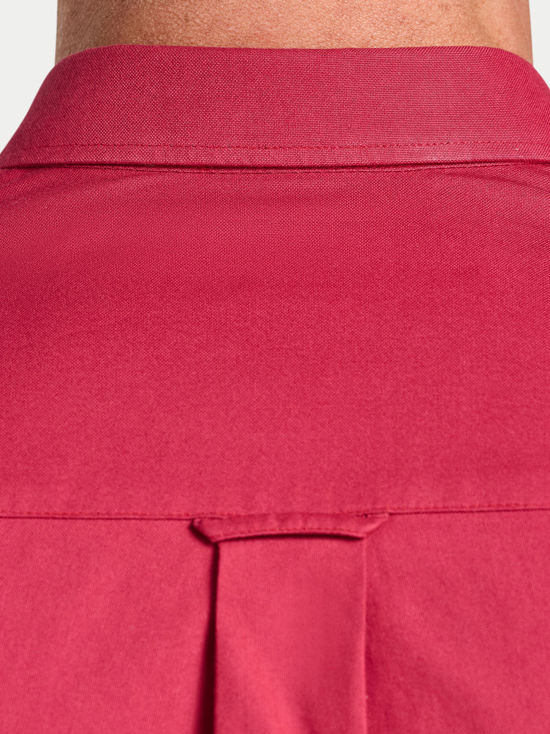 Long Sleeve Classic Oxford Shirt - Berry