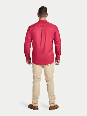 Long Sleeve Classic Oxford Shirt - Berry