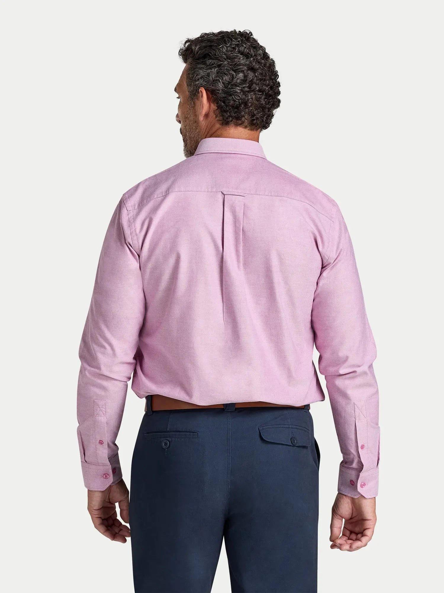 Classic Oxford Shirt - Long Sleeve - Red Raging Bull Clothing
