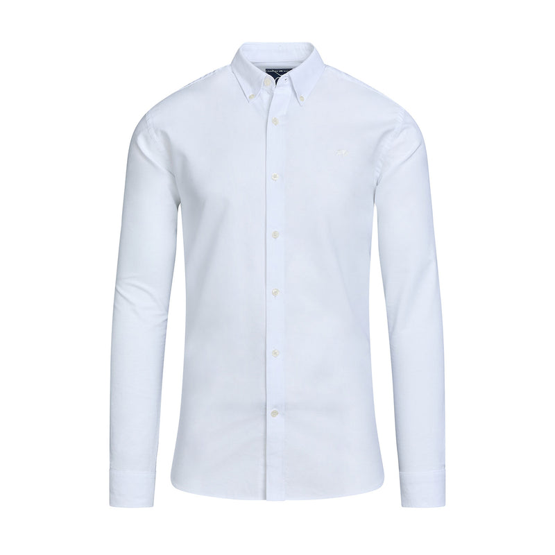 Long Sleeve Classic Oxford Shirt - White