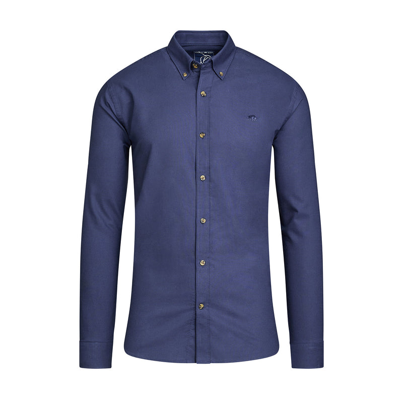 Long Sleeve Classic Oxford Shirt - Navy
