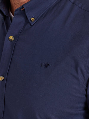 Long Sleeve Classic Oxford Shirt - Navy