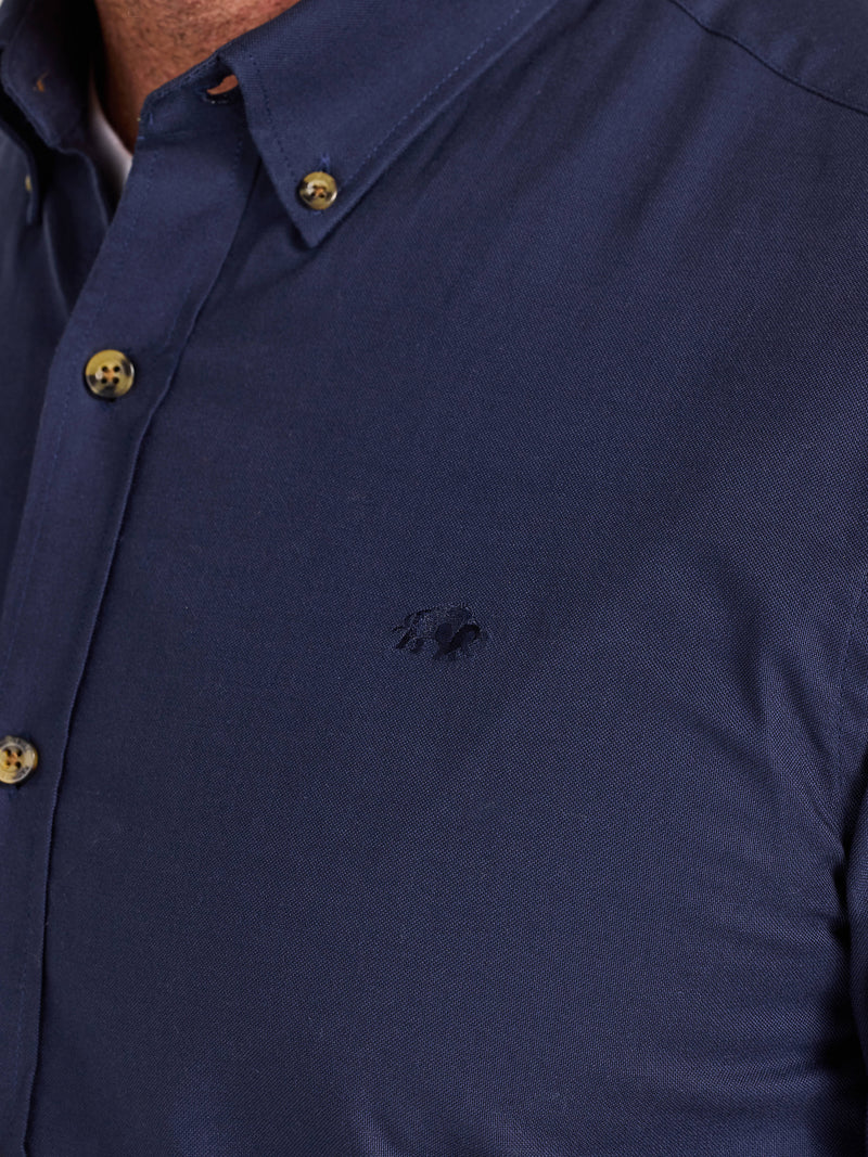 Long Sleeve Classic Oxford Shirt - Navy