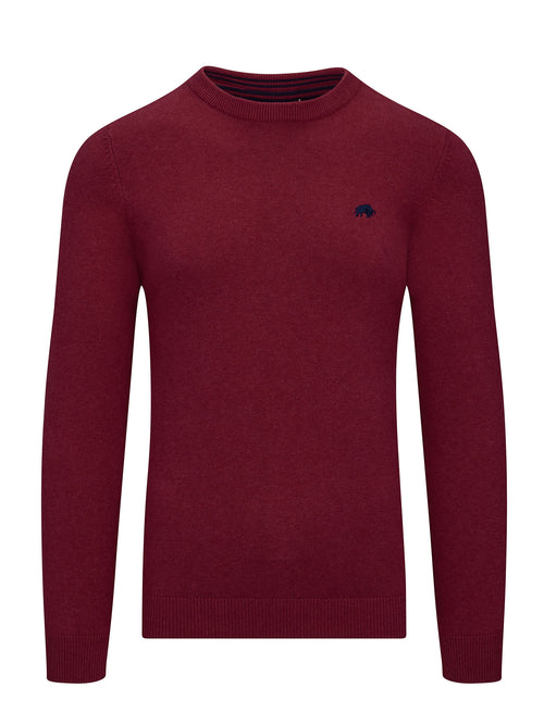 Classic Crew Neck Knit - Berry