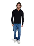 Classic Knitted Polo - Black