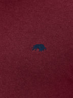 Classic Crew Neck Cotton/Cashmere Knit - Berry Raging Bull Clothing