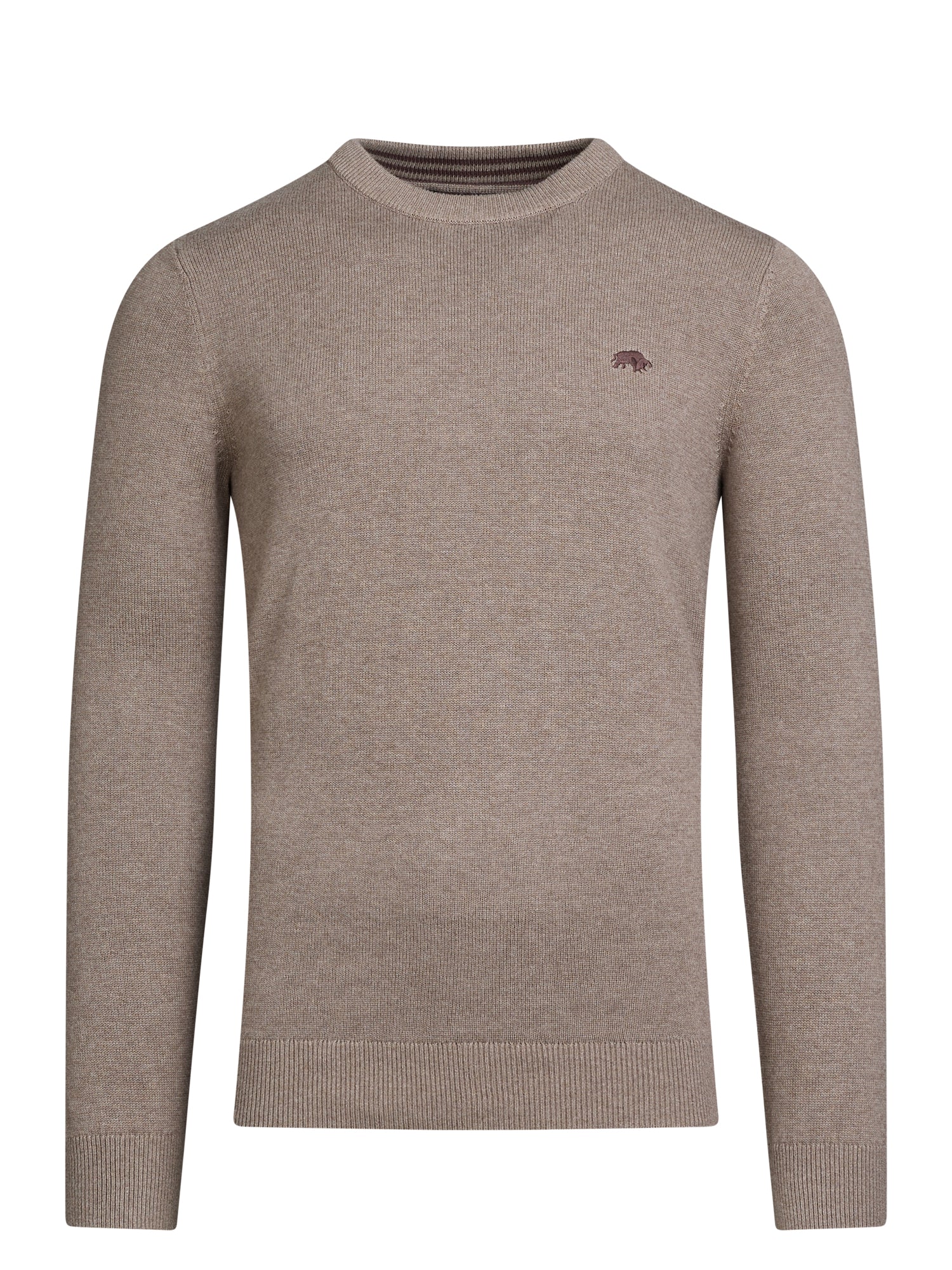 Classic Crew Neck Cotton/Cashmere Knit - Toast