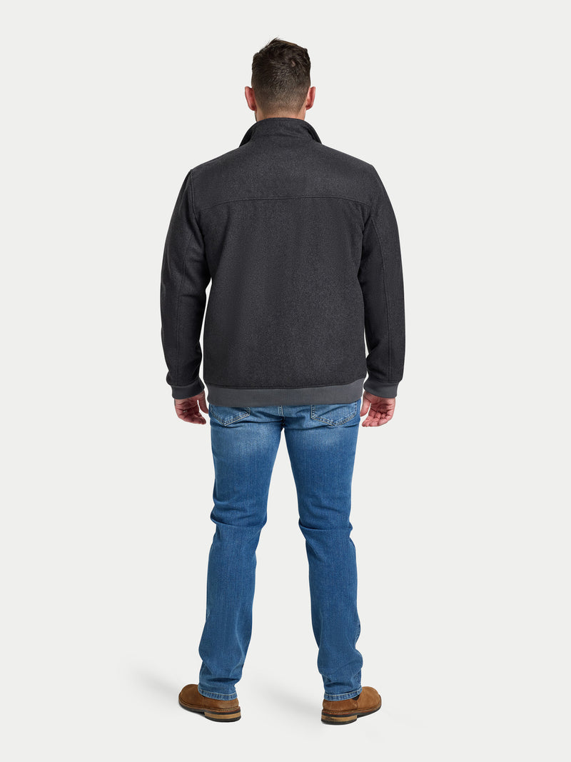 Wool Harrington - Charcoal