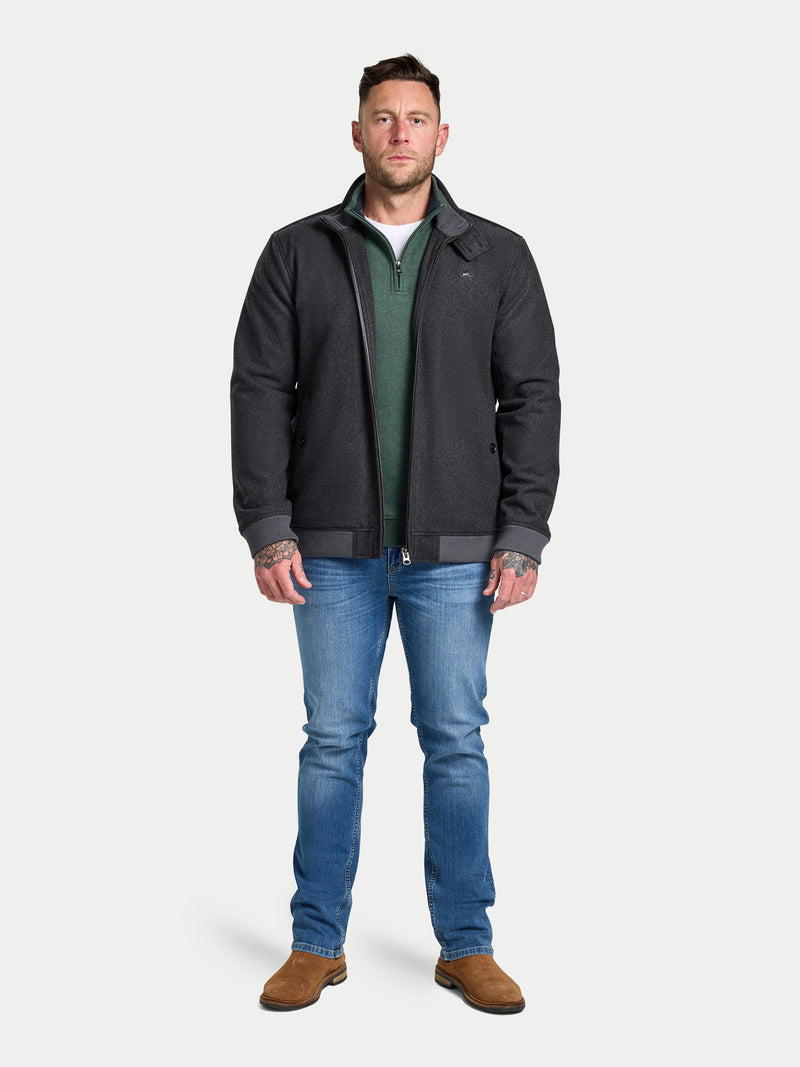 Wool Harrington - Charcoal