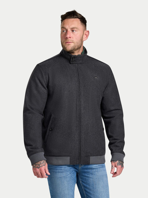 Wool Harrington - Charcoal