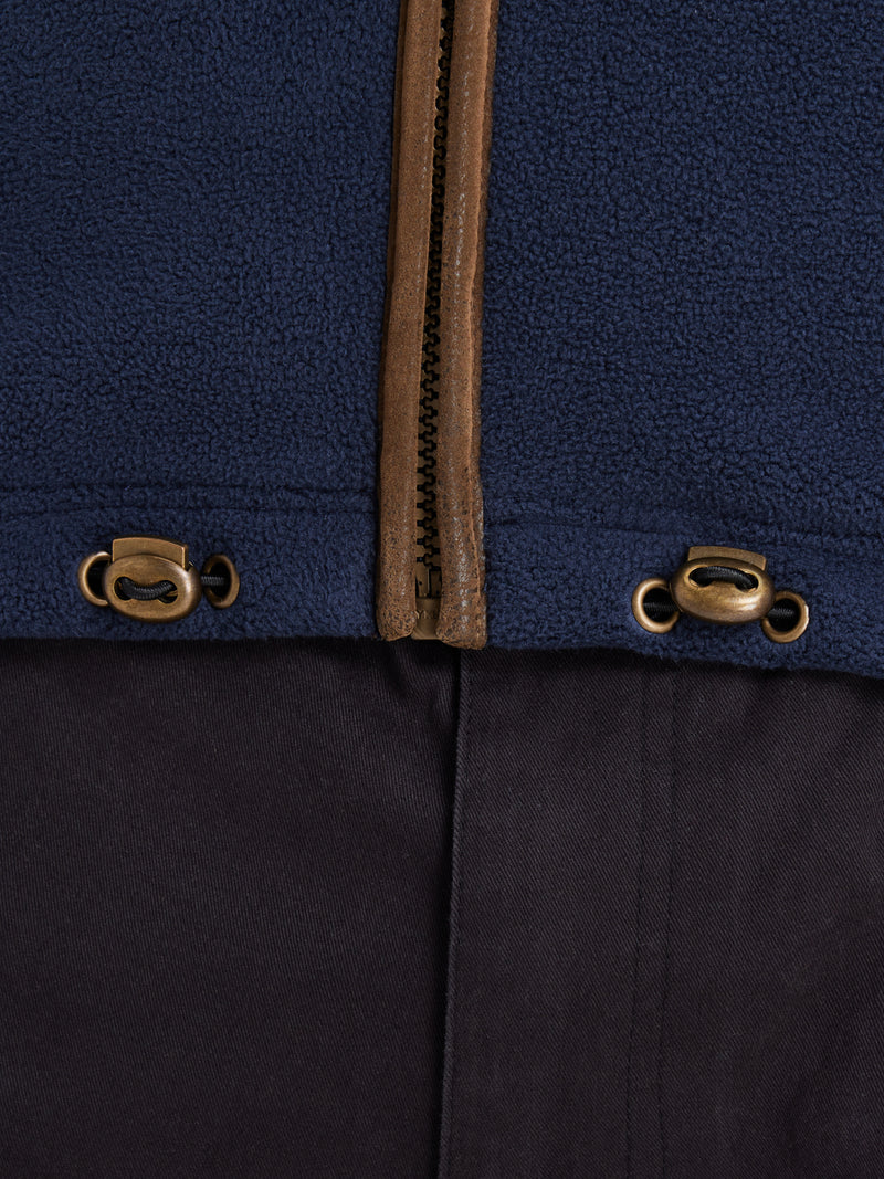 Classic Fleece Zip Through Jacket - Navy