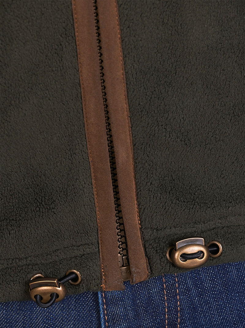 Fleece Zip Through Jacket - Forest