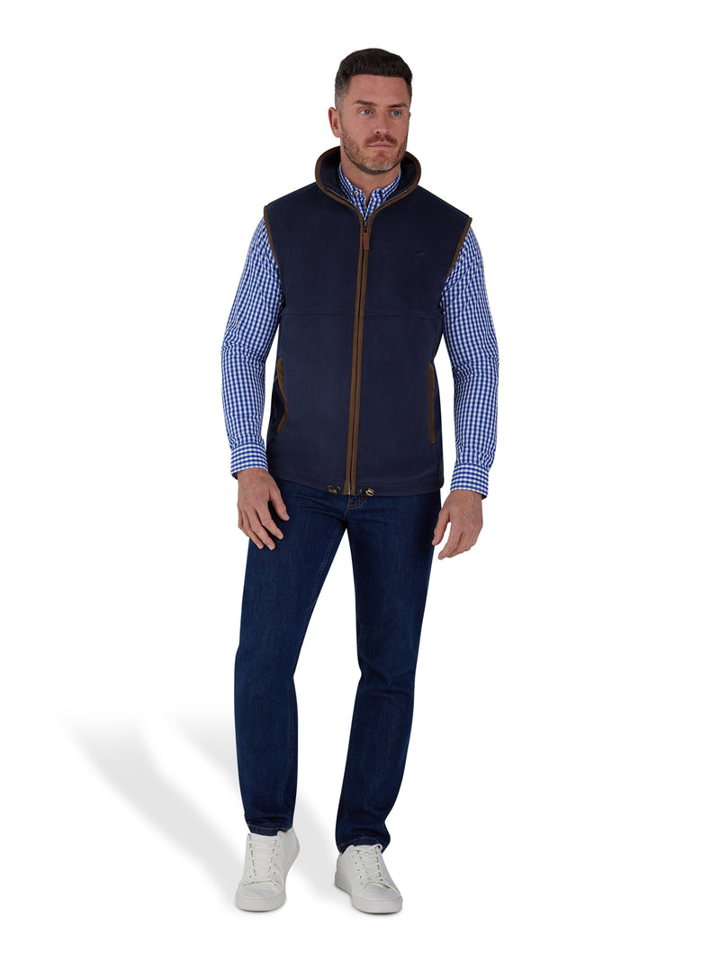 Fleece Gilet - Navy