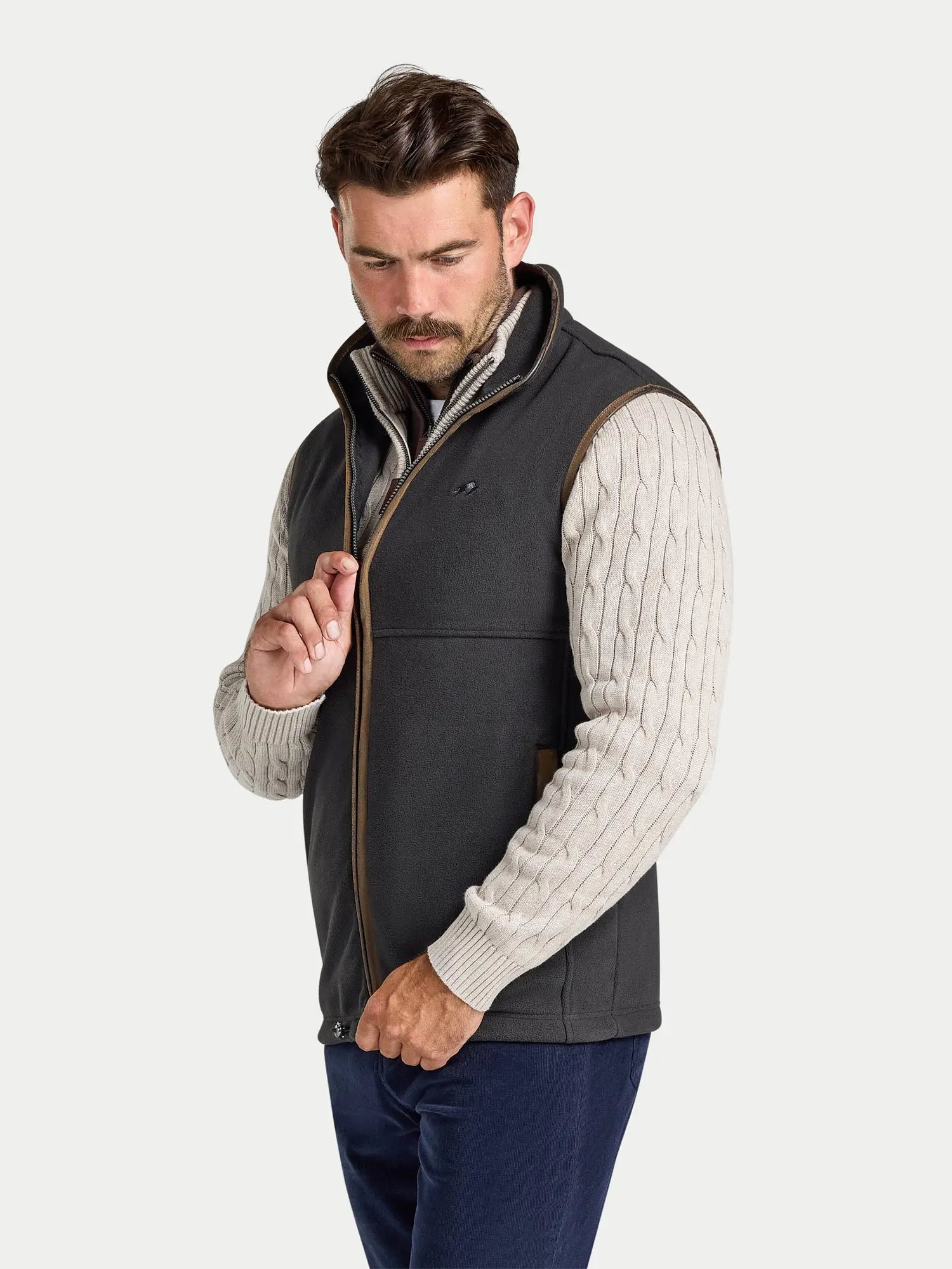 Fleece Gilet - Slate