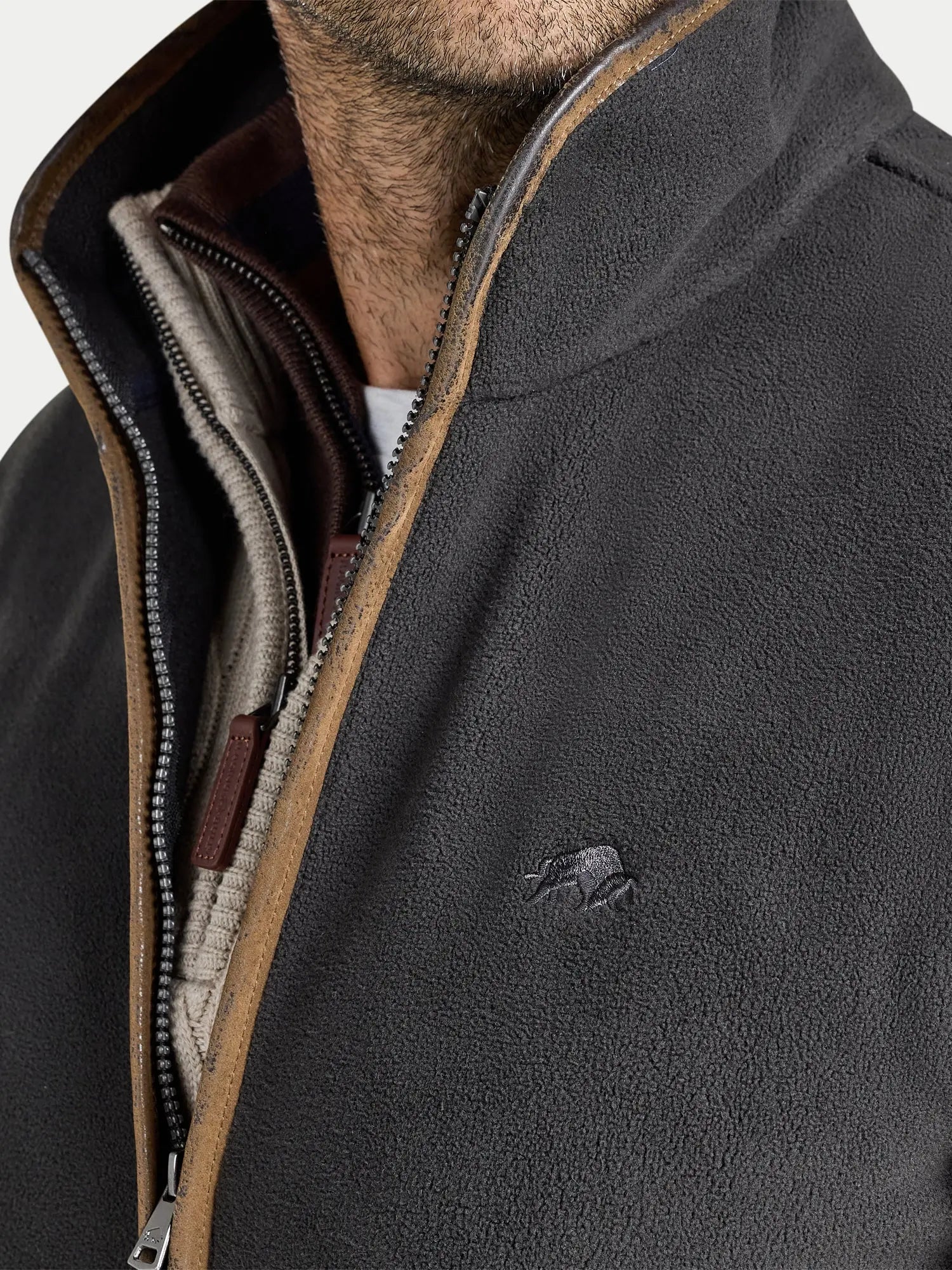 Fleece Gilet - Slate