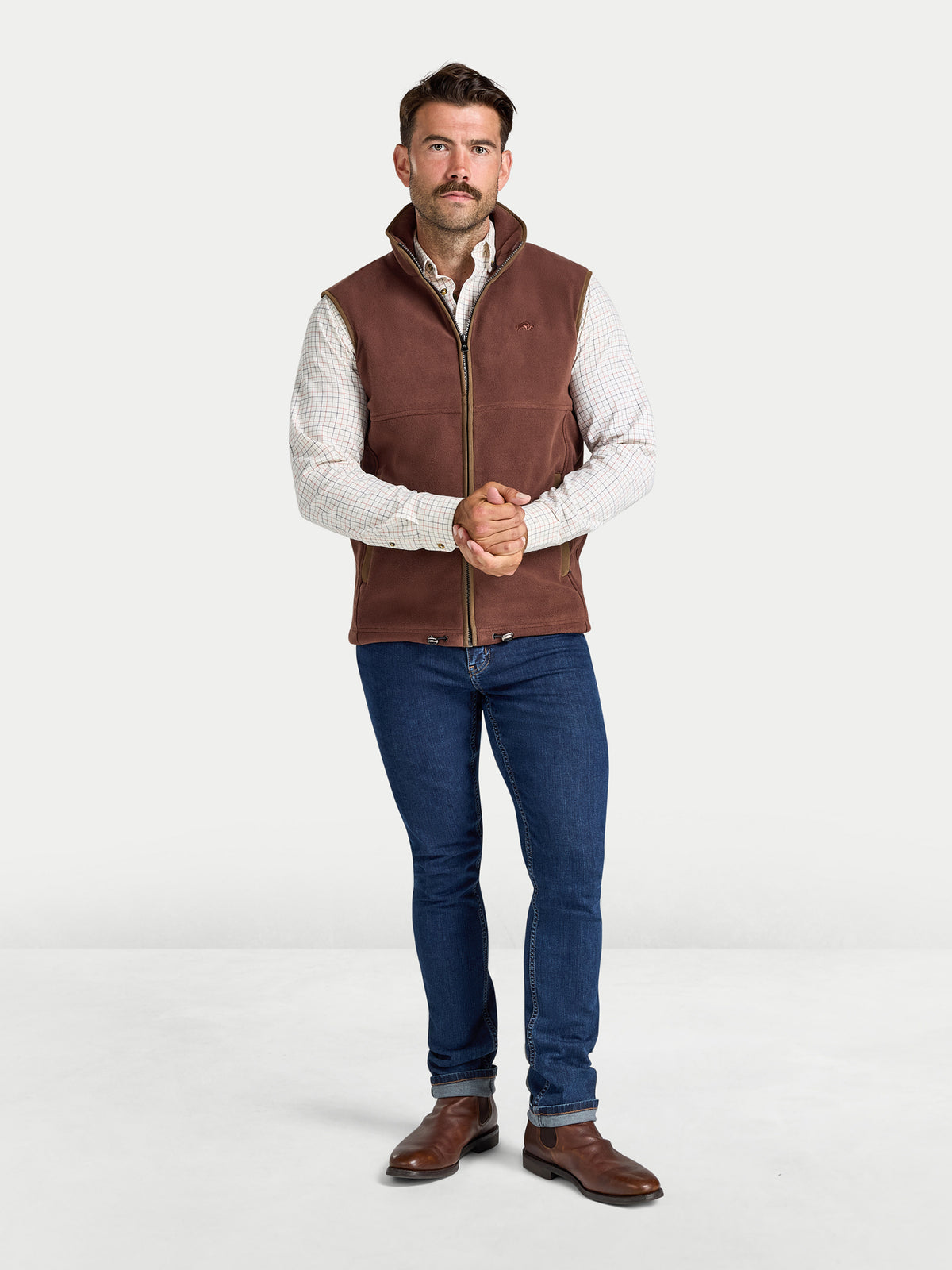 Fleece Gilet - Chocolate