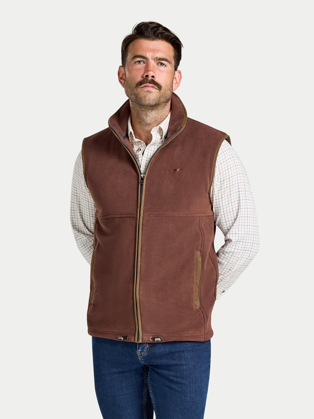Fleece Gilet - Chocolate