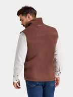 Fleece Gilet - Chocolate