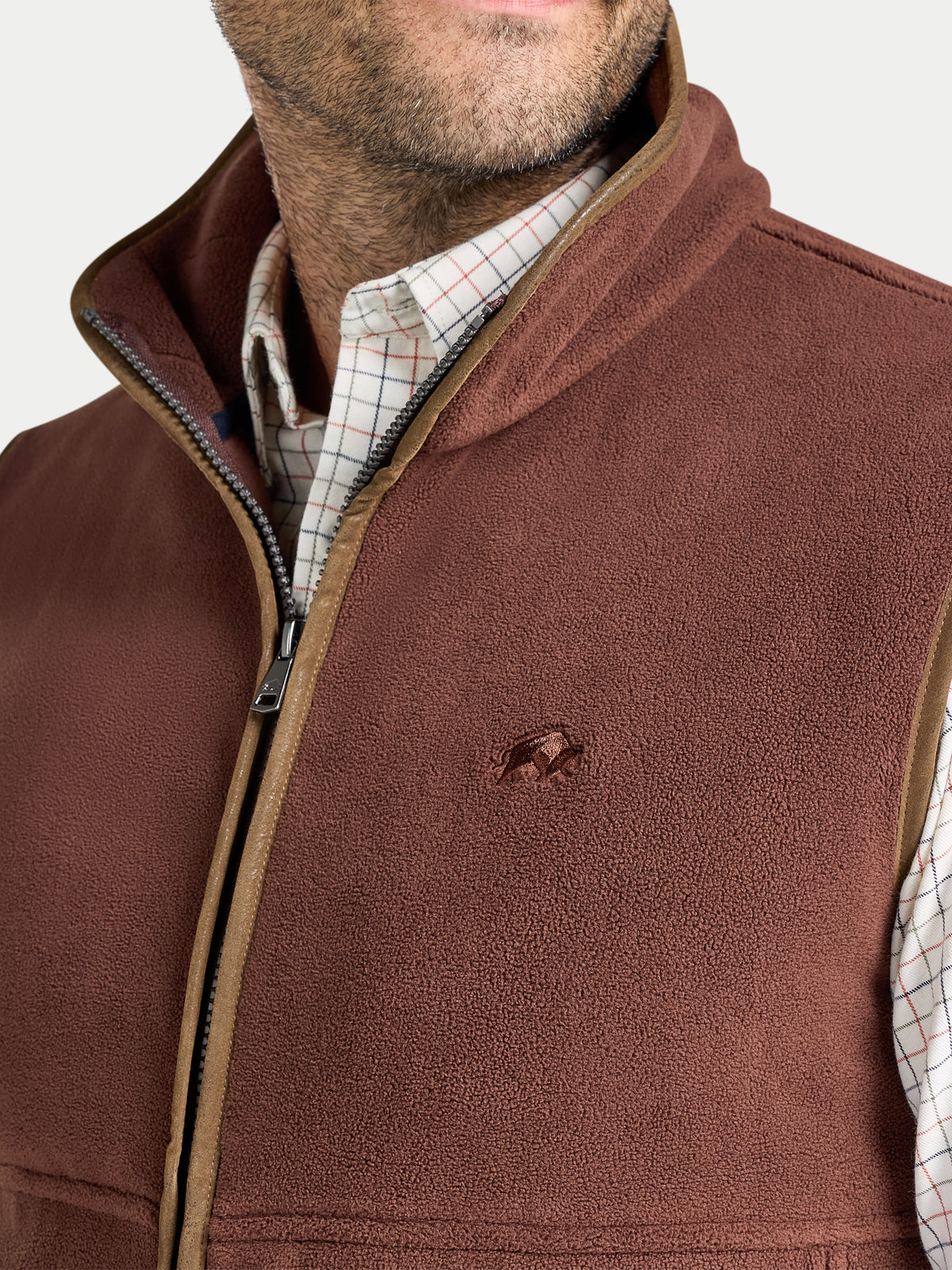 Fleece Gilet - Chocolate