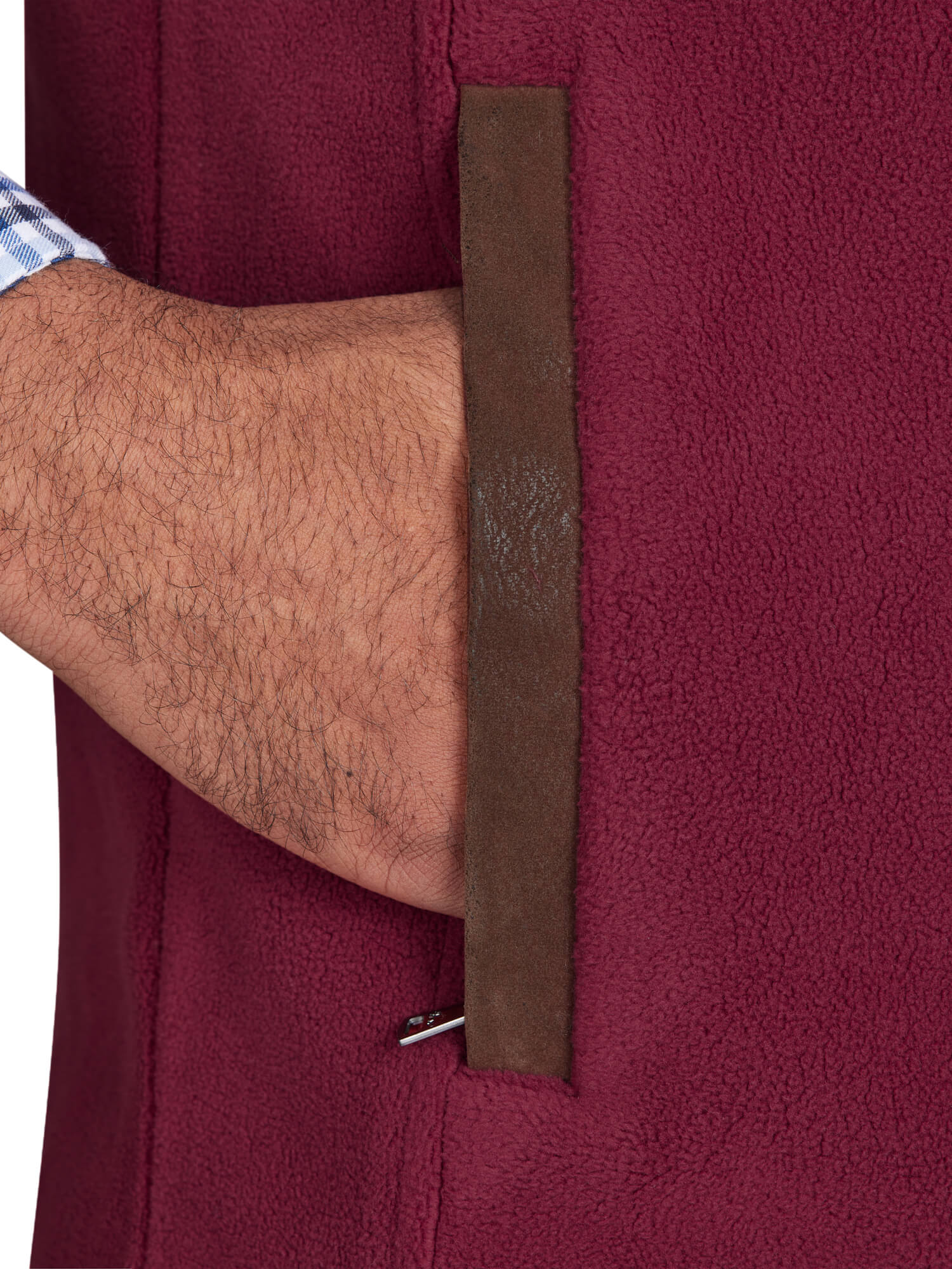 Fleece Gilet - Burgundy
