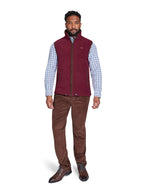 Fleece Gilet - Burgundy
