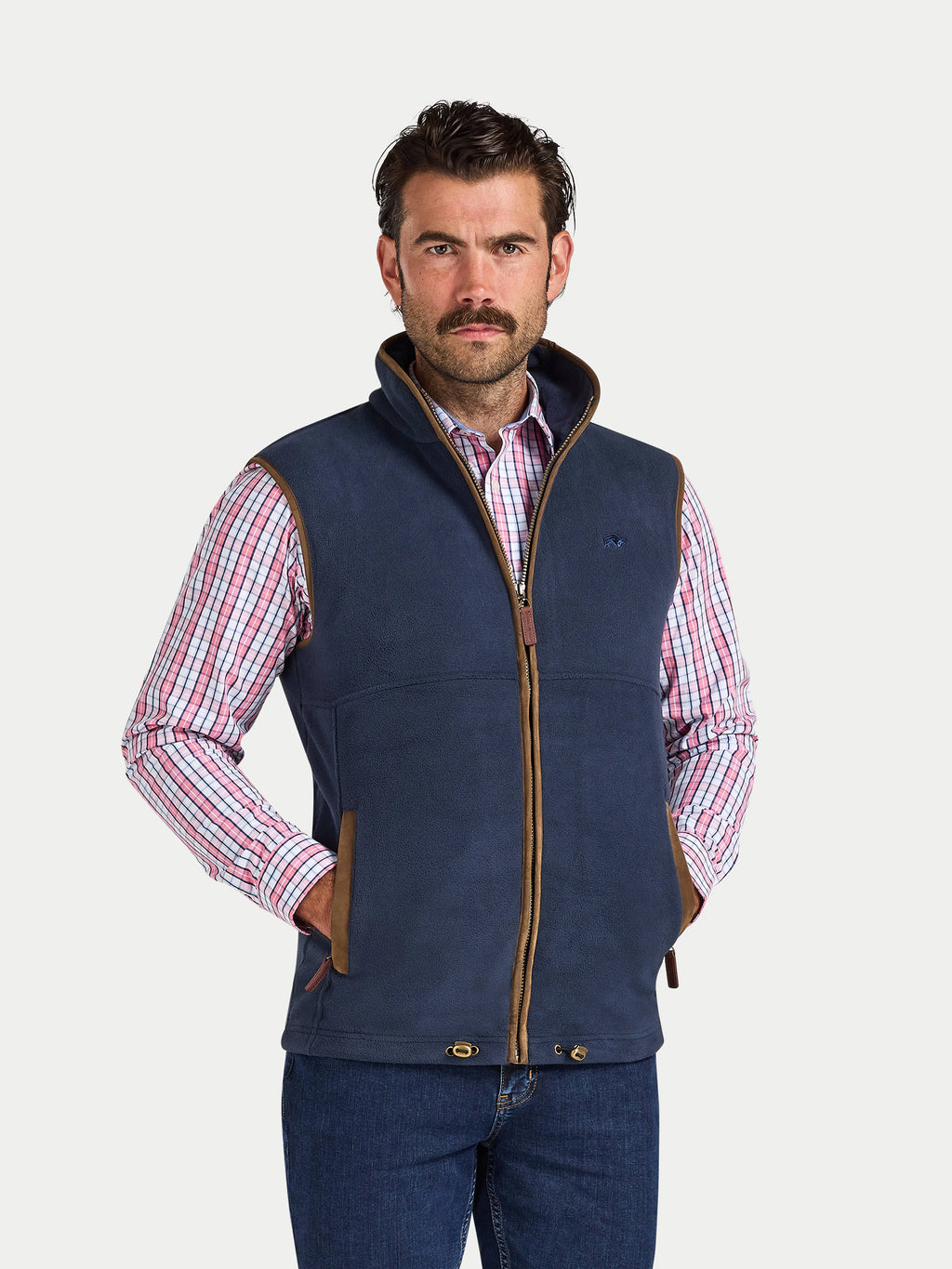 Fleece Gilet - Navy