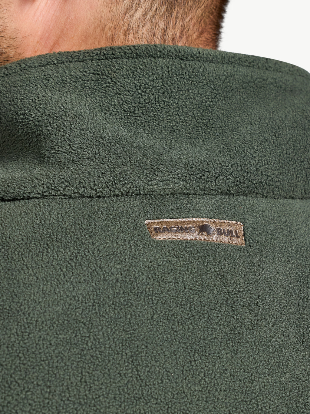Quarter Neck Classic Fleece - Khaki